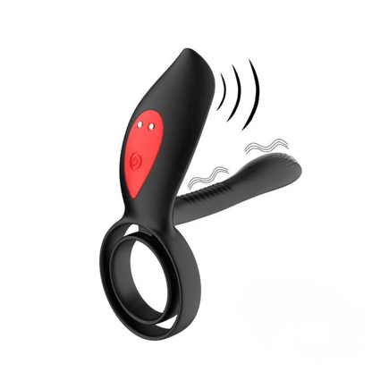 Anel Peniano Vibratório com App - Vibrador para Casal Duplo Motor
