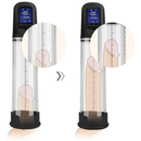 Bomba Peniana Elétrica com LCD e Modo Duplo - Extensor Automático Recarregável
