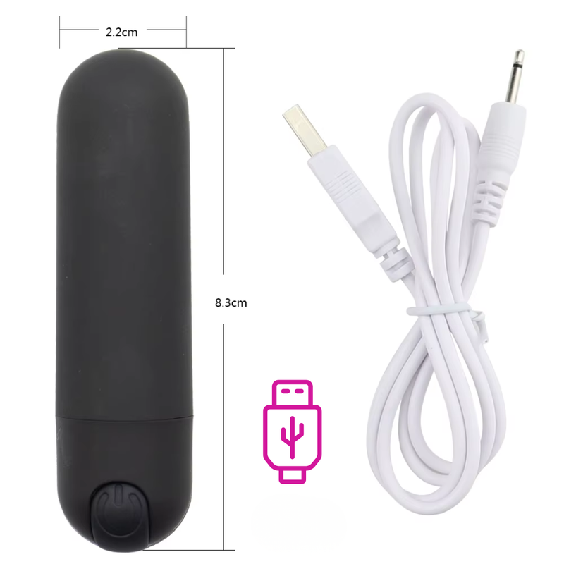 Vibrador Bullet - Estimulador de Clitóris Mini e Discreto com 13 Velocidades