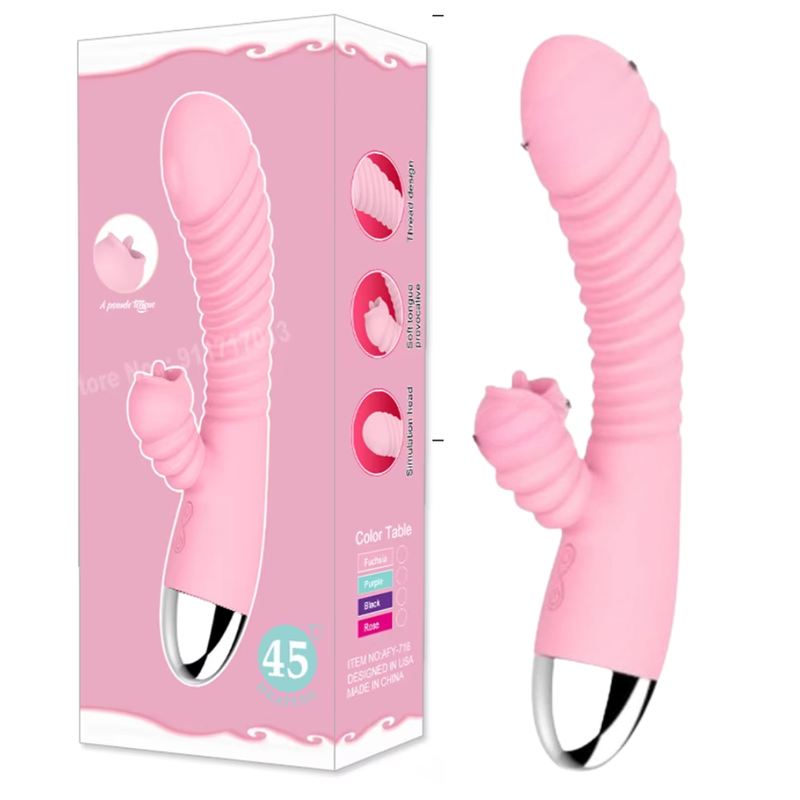 Sugador de Clitóris Potente - Vibrador Varinha Mágica 2 em 1