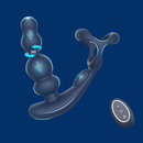 Massageador de Próstata e Anel Peniano - Vibrador com App Celular - Kushor Giratório 360