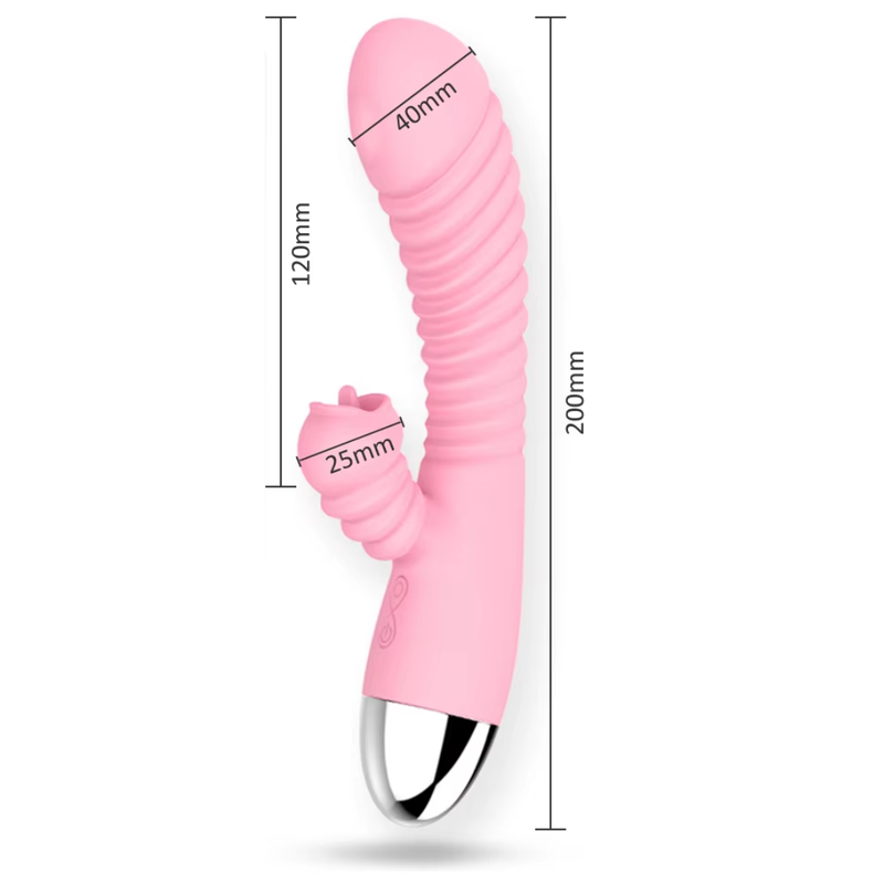 Sugador de Clitóris Potente - Vibrador Varinha Mágica 2 em 1