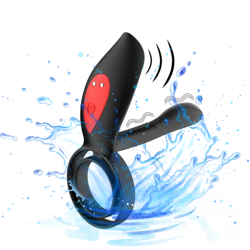 Anel Peniano Vibratório com App - Vibrador para Casal Duplo Motor