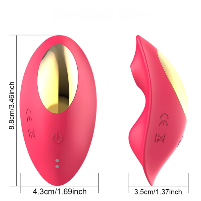 Vibrador de Calcinha com Controle - Estimulador de Clitóris e Sugador