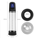Bomba Peniana Elétrica com LCD e Modo Duplo - Extensor Automático Recarregável