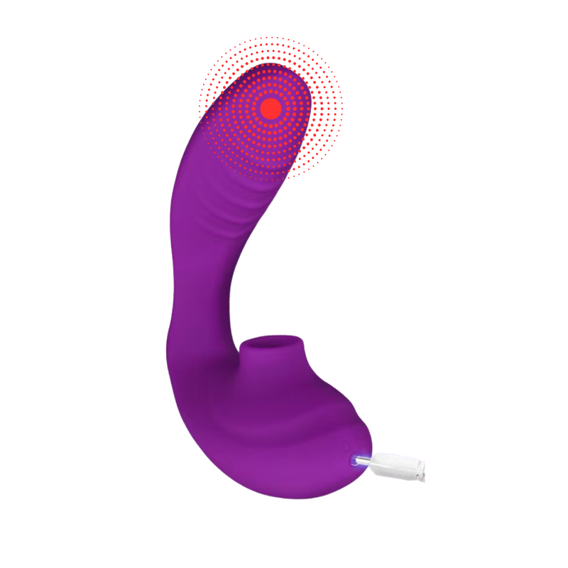 Sugador de Clitóris e Vibrador Rabbit - 2 em 1 Ponto G e Sucção