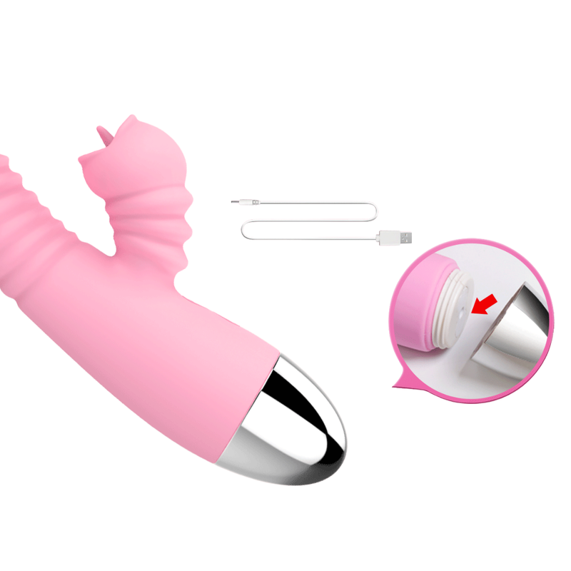 Sugador de Clitóris Potente - Vibrador Varinha Mágica 2 em 1