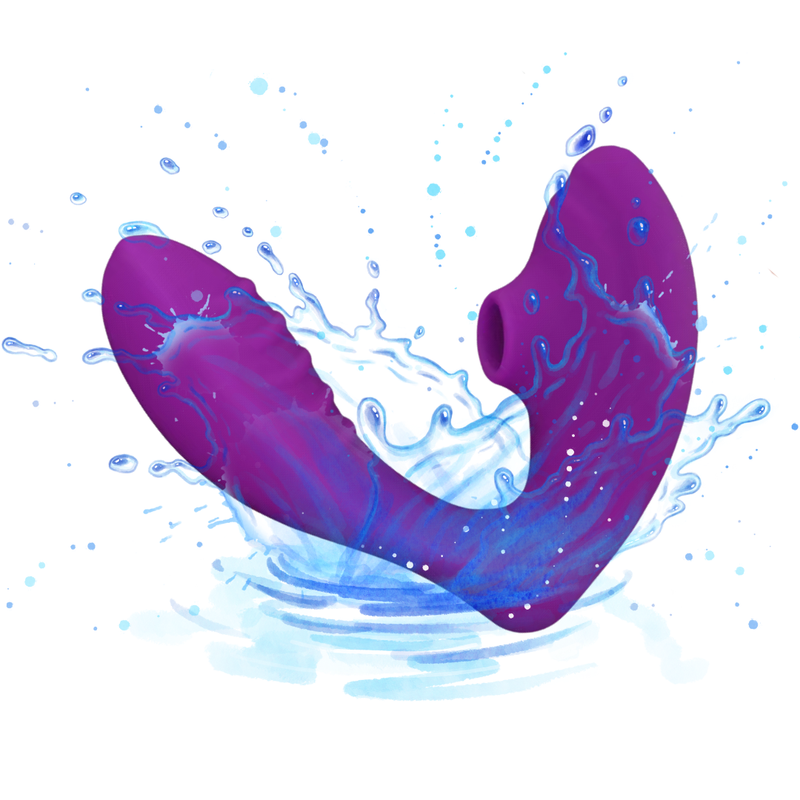 Sugador de Clitóris e Vibrador Rabbit - 2 em 1 Ponto G e Sucção