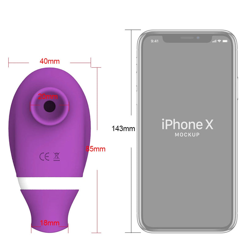 Sugador de Clitóris com Língua - Vibrador 2 em 1 e Estimulador