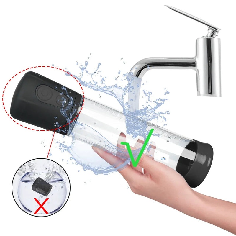 Bomba Peniana Elétrica Automática - Alargador de Pênis a Vácuo