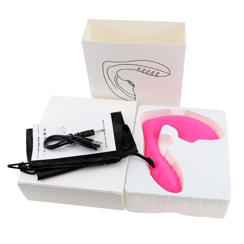 Sugador de Clitóris e Vibrador Rabbit - 2 em 1 Ponto G e Sucção