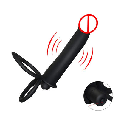 Vibrador Strapless Duplo - Consolo e Plug Anal para Casal - Strapless